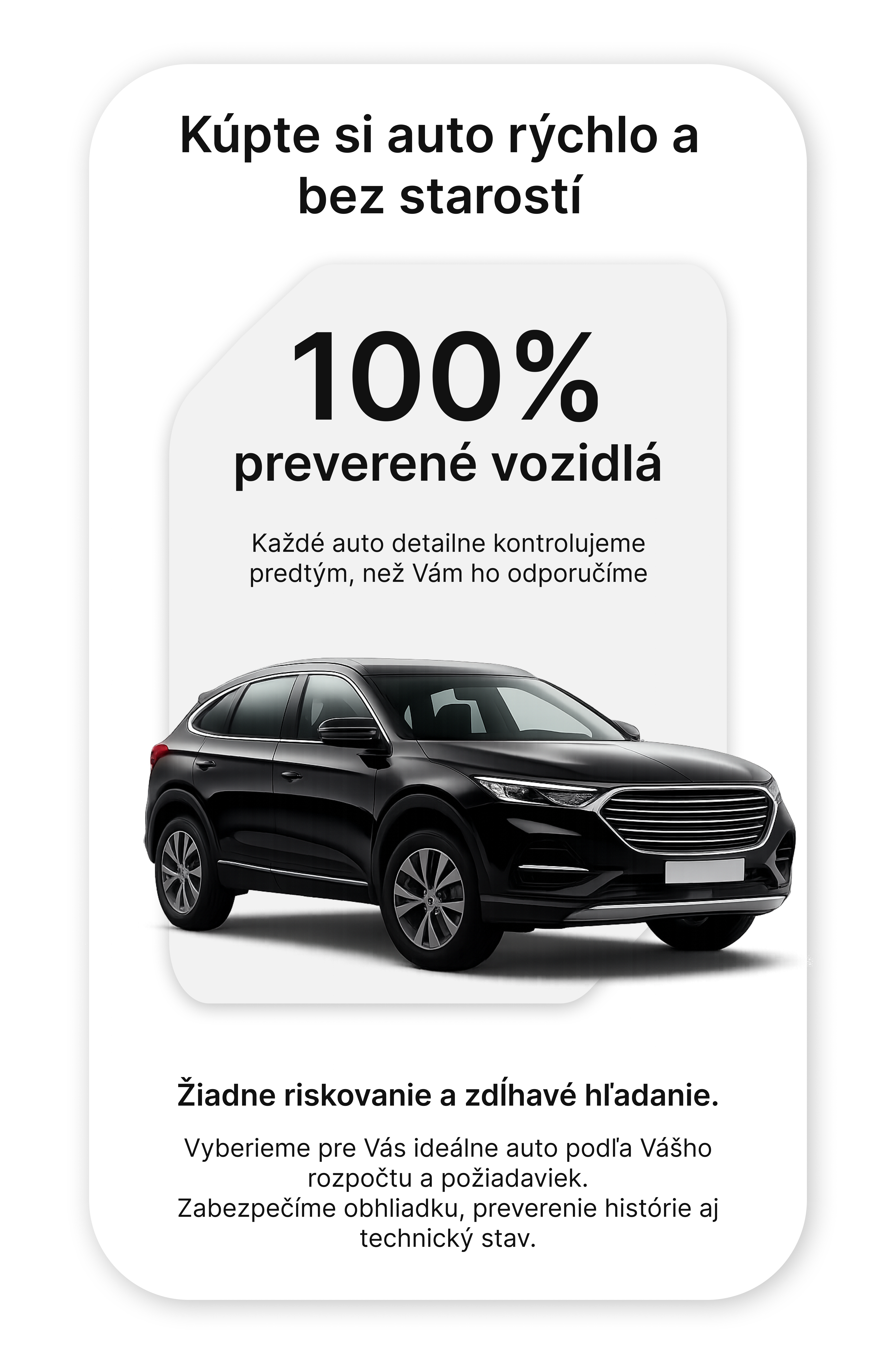 Kúpte si auto rýchlo a bez starostí - 100% preverené vozidlá