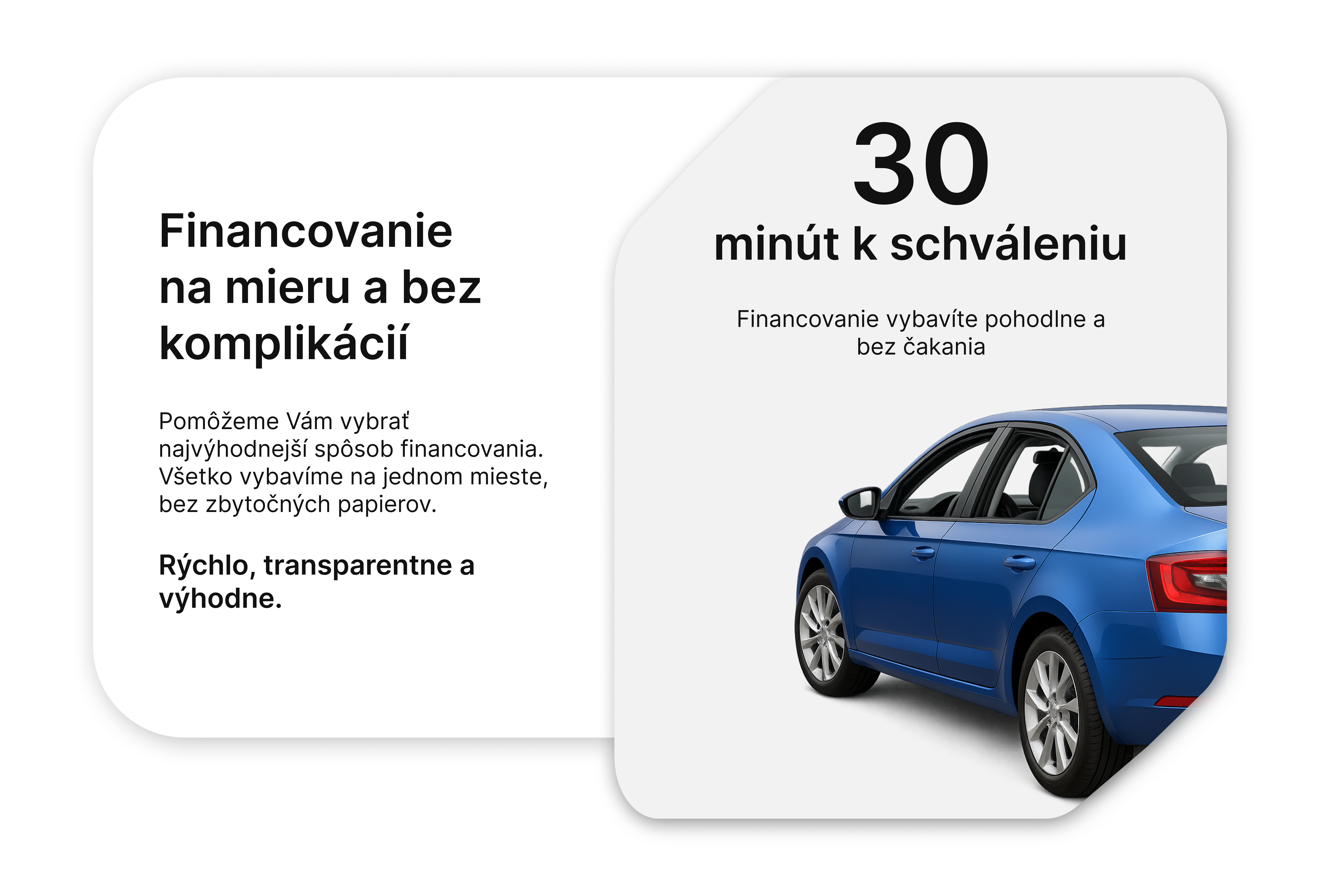 Financovanie na mieru a bez komplikácií - 30 minút k schváleniu